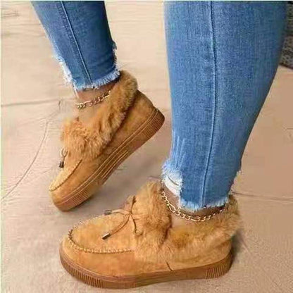 Bottes d'hiver élégantes avec doublure en fourrure