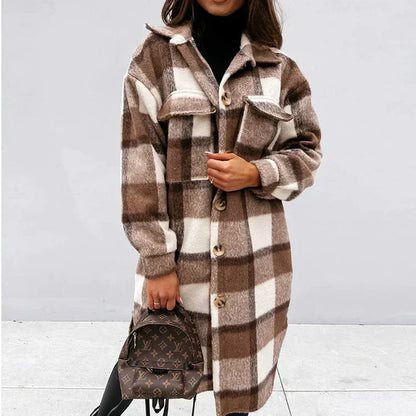 Jasmine - Veste à carreaux pour femme