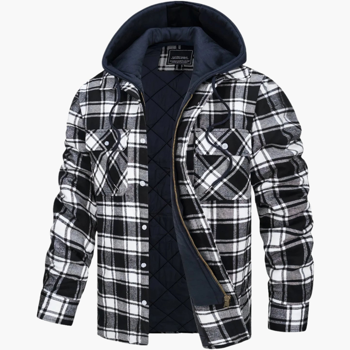 Manteau d'hiver chaud doublé à capuche
