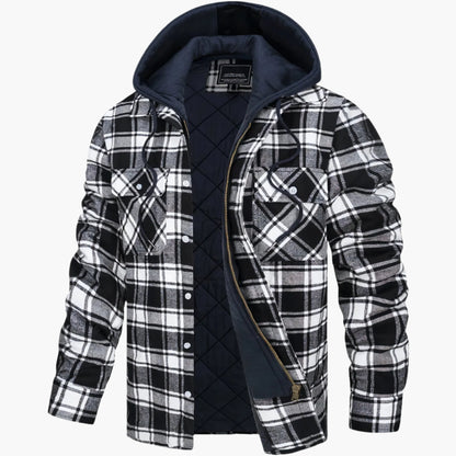 Manteau d'hiver chaud doublé à capuche