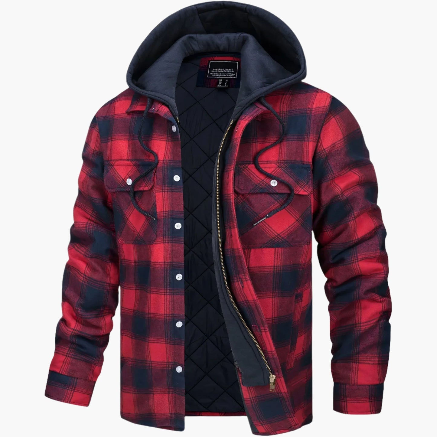 Manteau d'hiver chaud doublé à capuche
