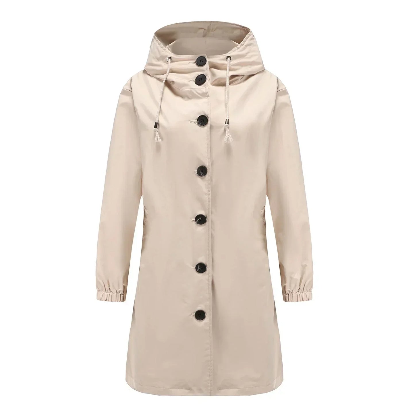 Veste imperméable pour femme avec capuche