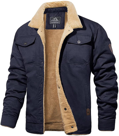 Veste d'hiver chaude Doublure Sherpa Imperméable Robuste