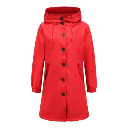 Veste imperméable pour femme avec capuche