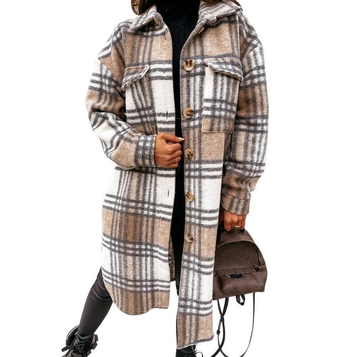 Veste d'hiver en flanelle Mode femme chaude Design moderne