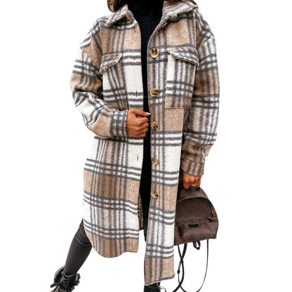 Veste d'hiver en flanelle Mode femme chaude Design moderne