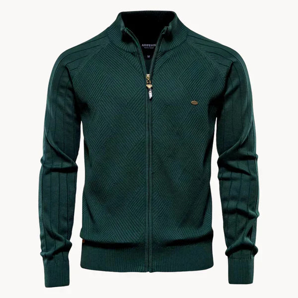 Cardigan homme chaud confortable zippé
