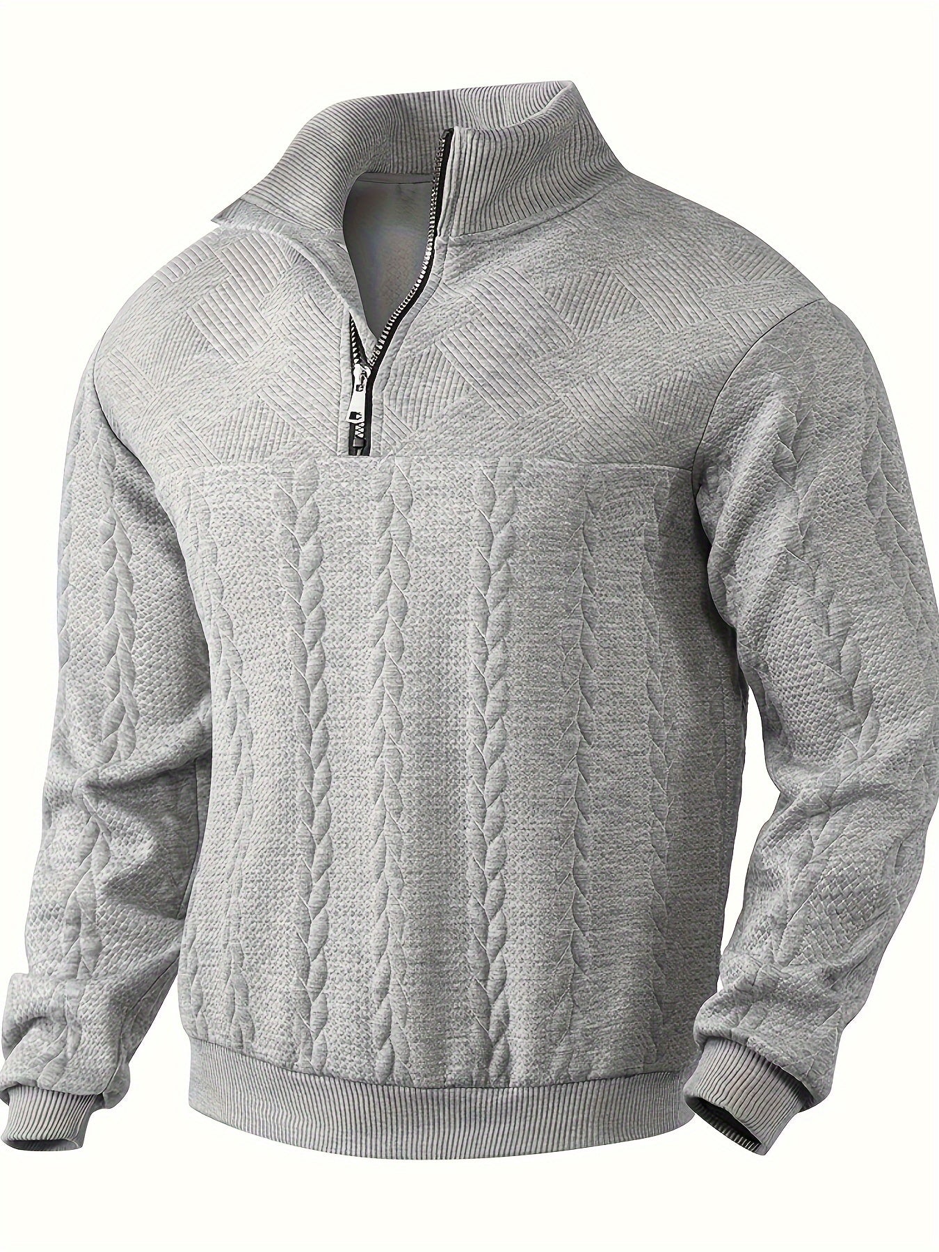Pull élégant pour homme avec fermeture éclair