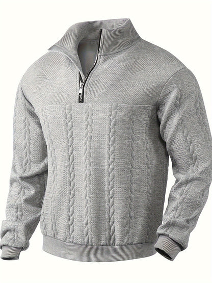 Pull élégant pour homme avec fermeture éclair