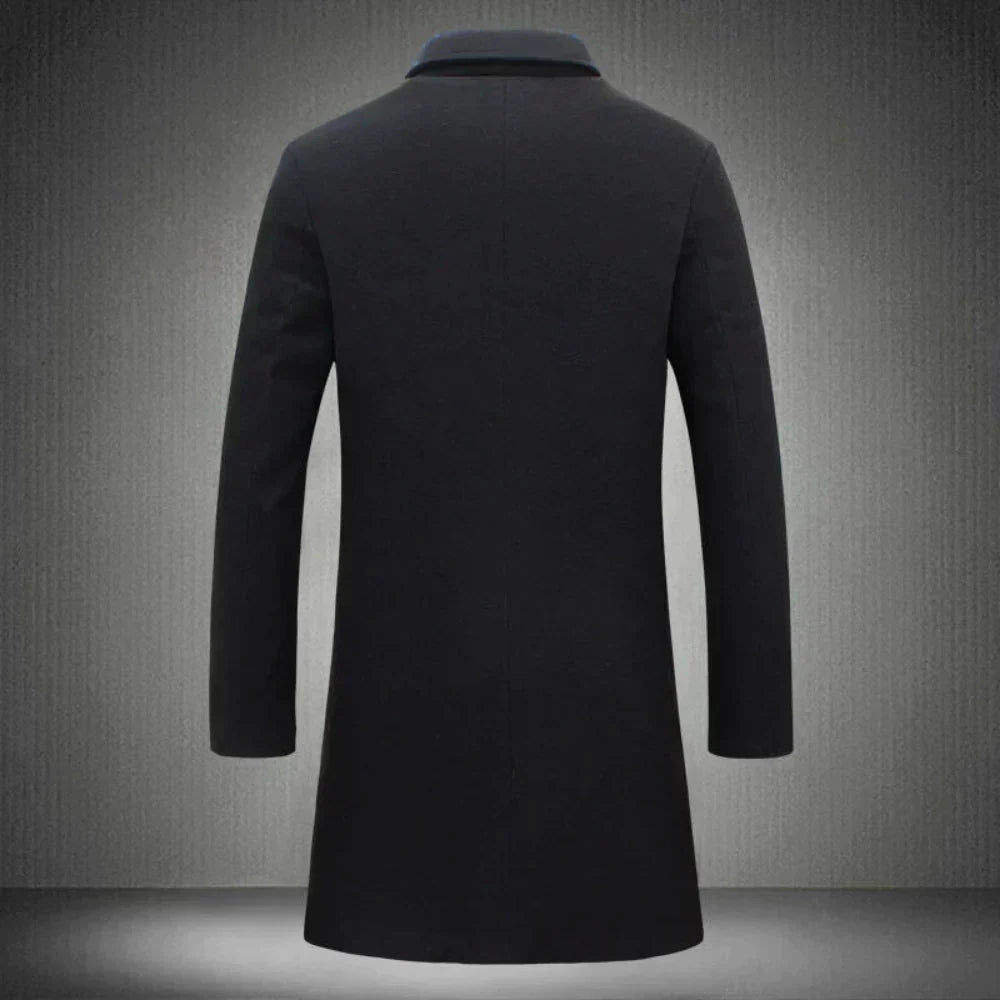 Herren Wintermantel Victor Wolle Elegant - IdealeKleiden