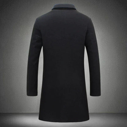 Herren Wintermantel Victor Wolle Elegant - IdealeKleiden