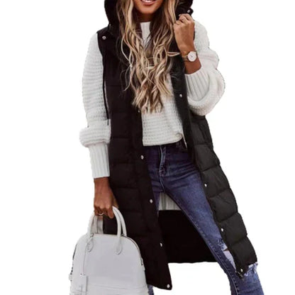 Manteau de femme classique Sans manches Taille moyenne Capuche