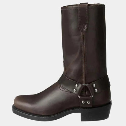Bottes western chic en cuir pour femme
