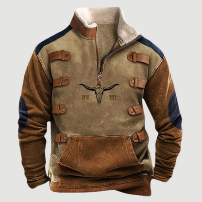 Polaire homme chaude avec fermeture éclair, veste d'hiver