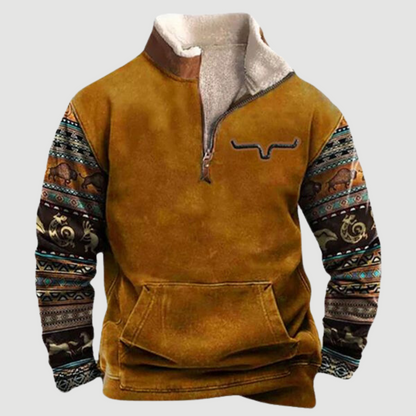 Polaire homme chaude avec fermeture éclair, veste d'hiver