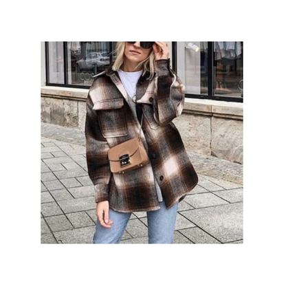 Stylische Damencoat Vintage Look - IdealeKleiden