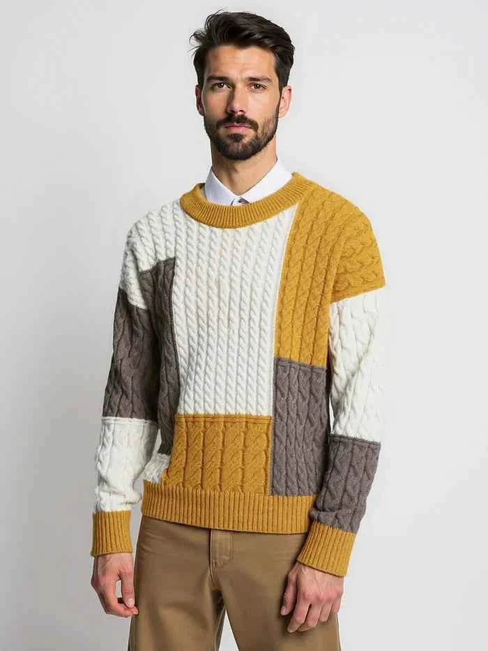 Pull-over homme style rétro