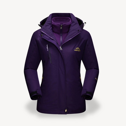 Veste de ski 3 en 1 imperméable pour femme