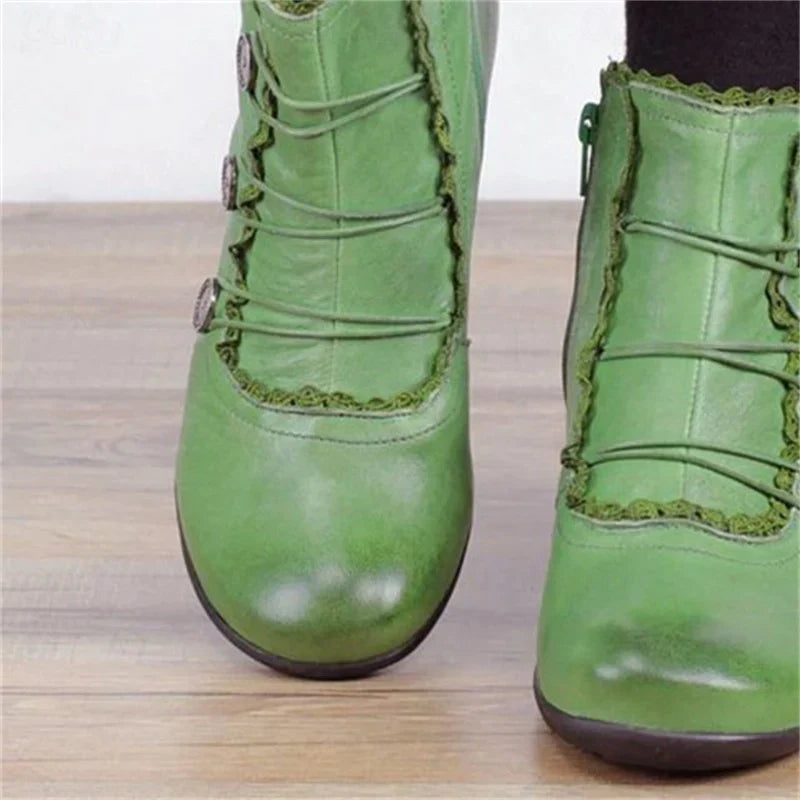 Bottines femme victoriennes à lacets