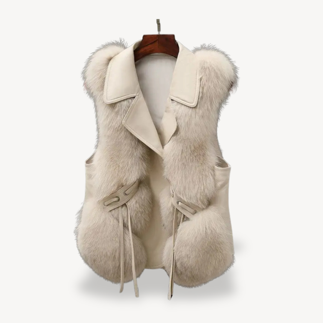 Gilet femme doublé en fausse fourrure