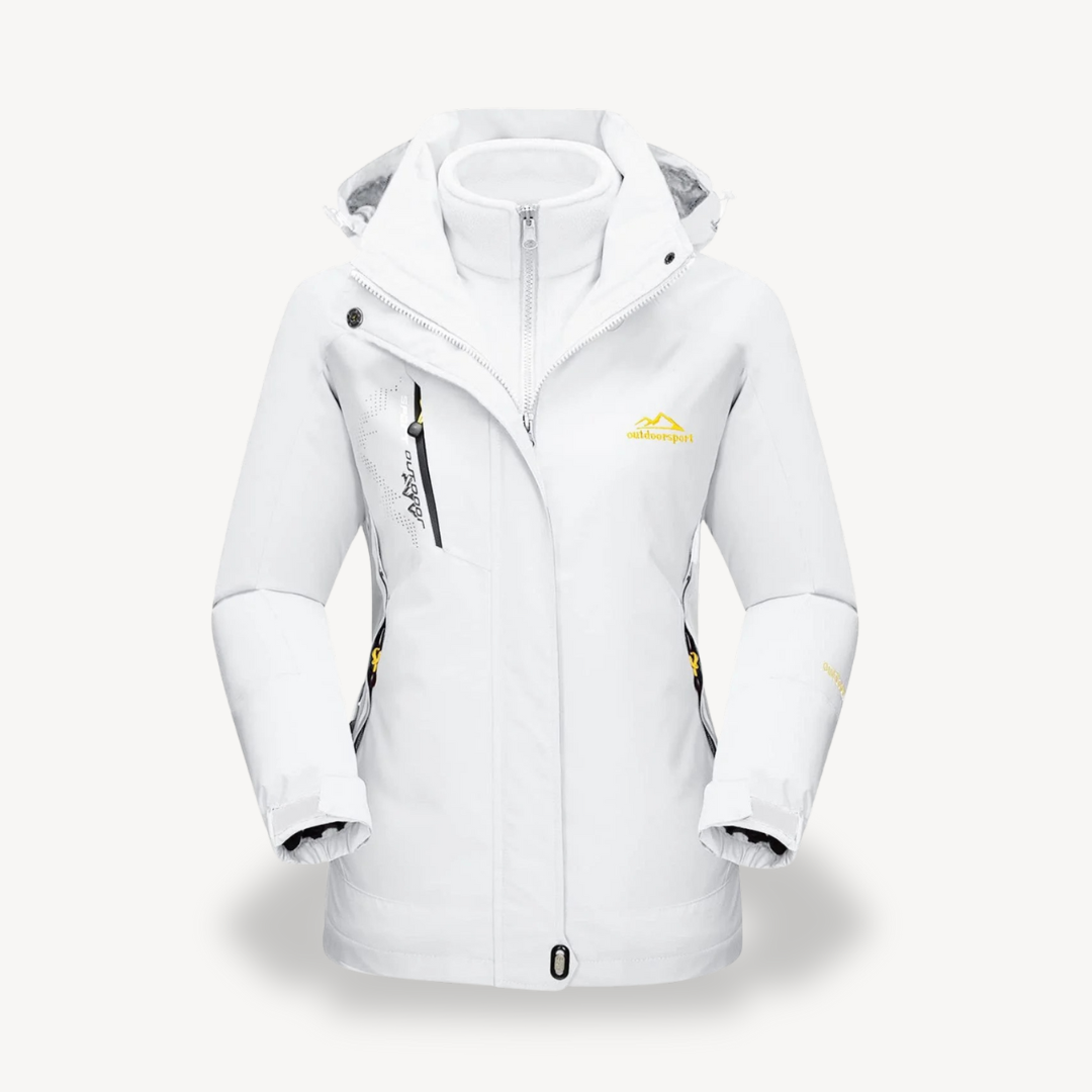 Veste de ski 3 en 1 imperméable pour femme