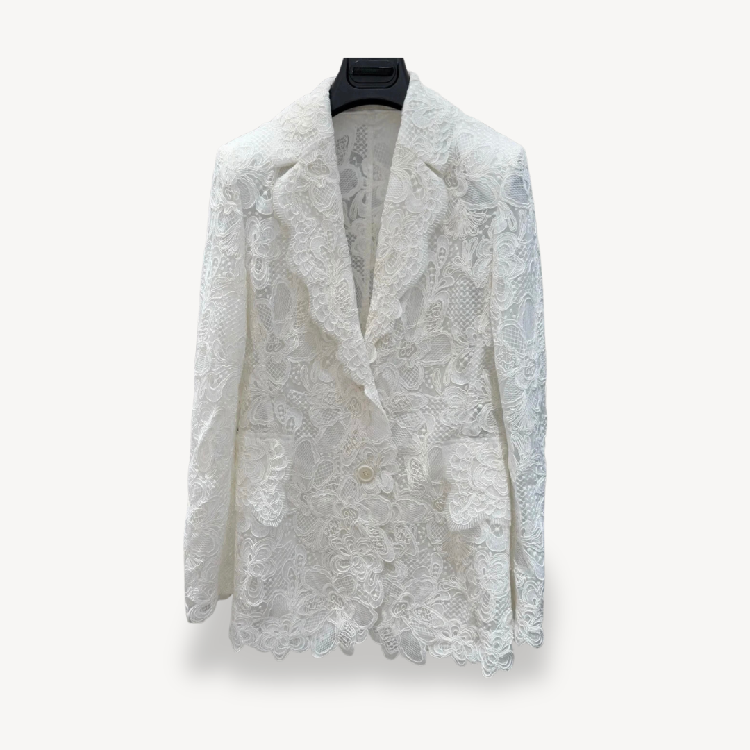 Blazer élégant pour femme avec dentelle