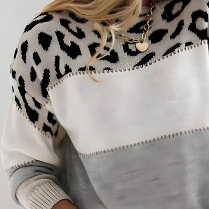 Weicher Damen Pullover Panther Motiv - IdealeKleiden