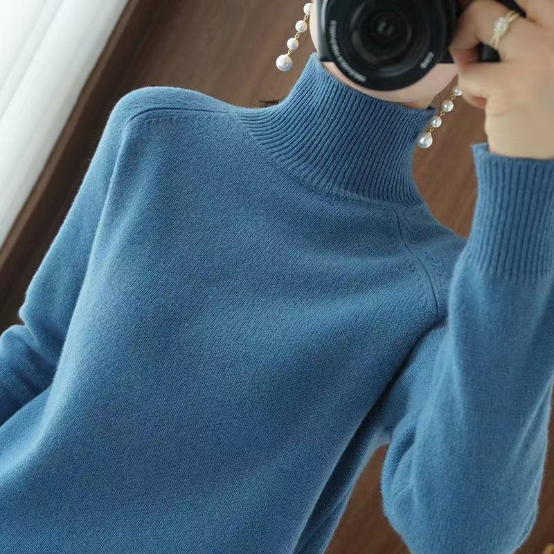 Pull col roulé femme chaud et confortable