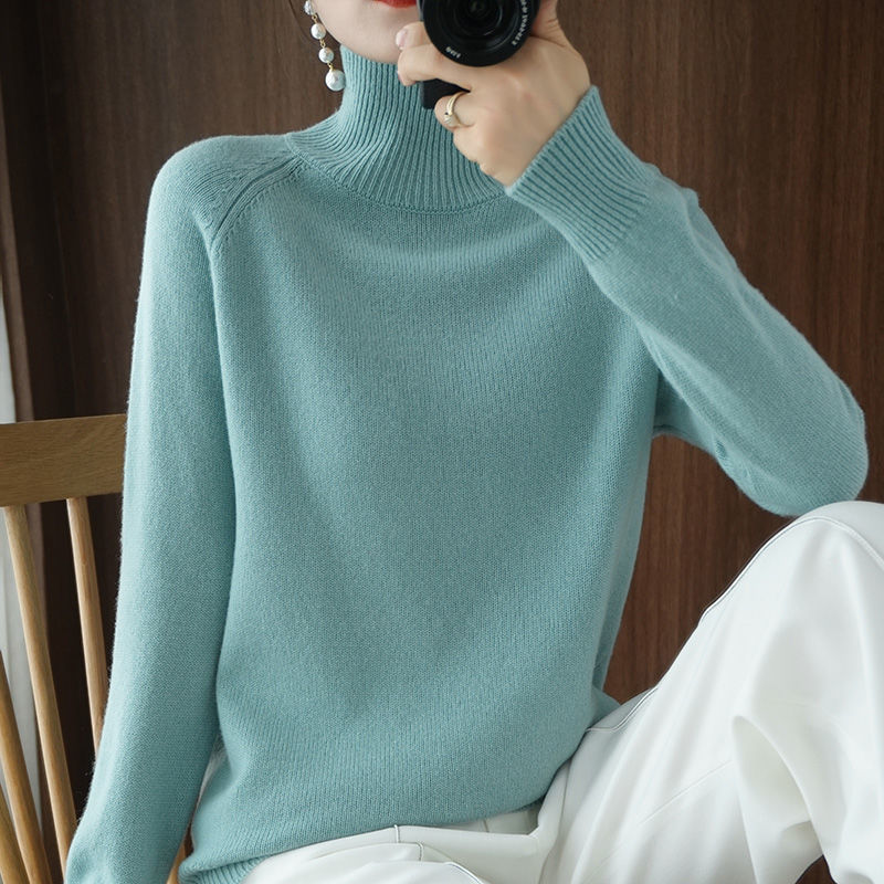 Damen Rollkragenpullover Warm & Bequem - IdealeKleiden