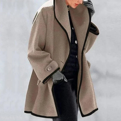 Trench-coat Femme Hiver Chaud Laine Manteau