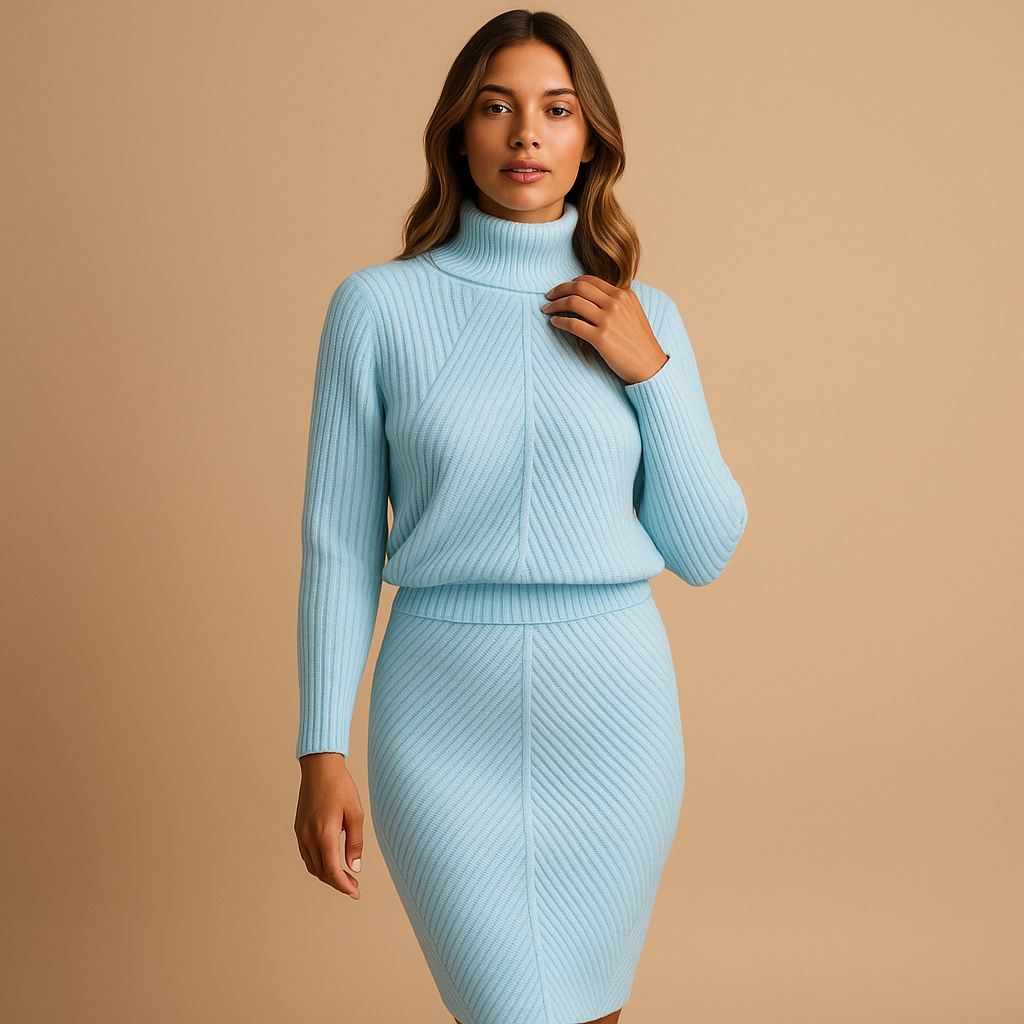 Robe mi-longue élégante d'hiver pour femme