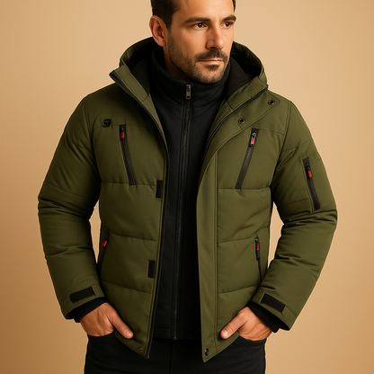 Veste d'hiver homme Robuste Isolée Fermeture éclair