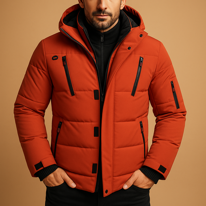 Manteau long élégant d'hiver pour hommes