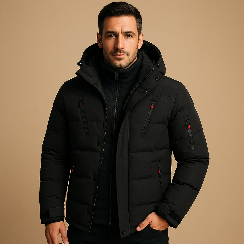 Veste d'hiver homme Robuste Isolée Fermeture éclair