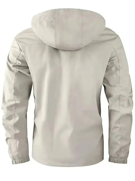Wasserdichte Herrenjacke Kapuzen Windbreaker Regenjacke - IdealeKleiden