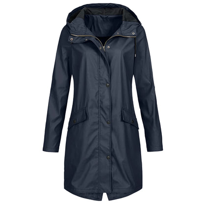 Grand imperméable imperméable à capuche
