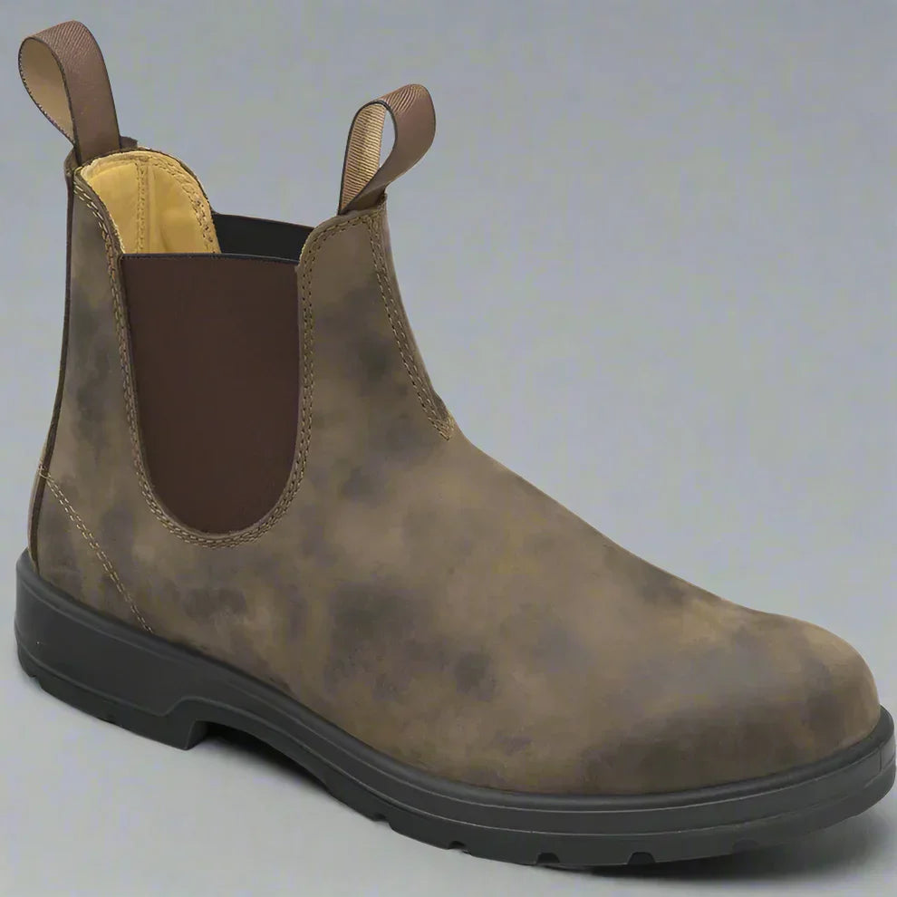 Herren Chelsea Boots Leder Schwarz Elegant - IdealeKleiden