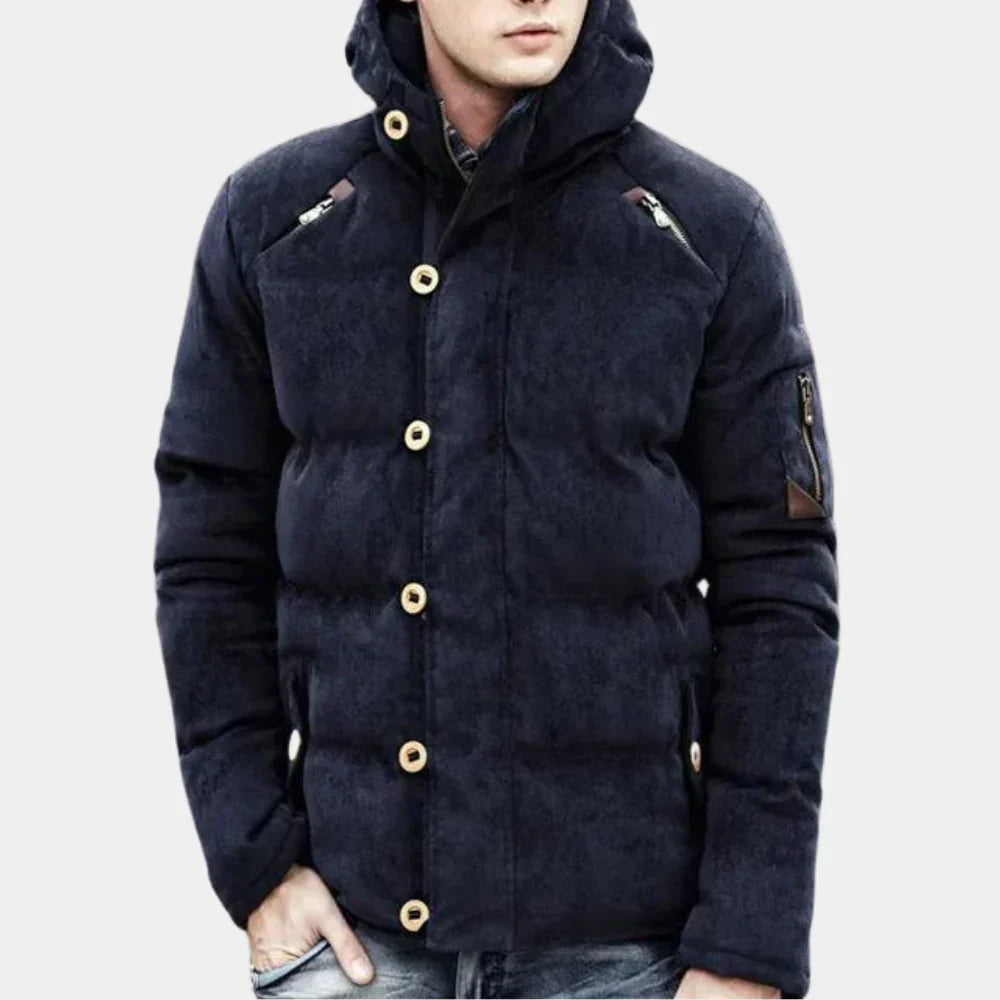 Veste à capuche élégante pour homme, design moderne