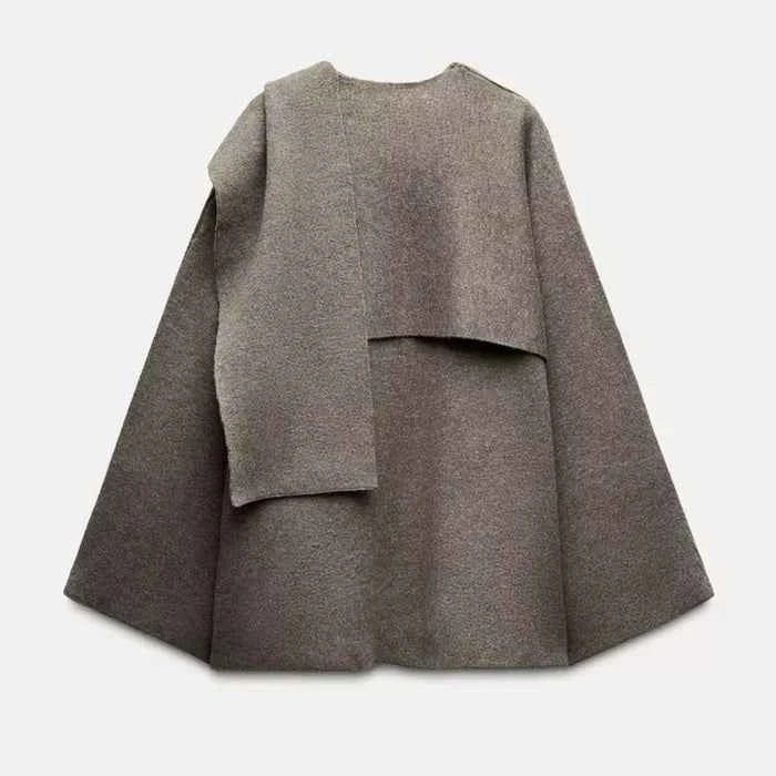Grand poncho oversize doux et confortable