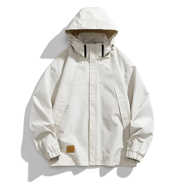 Veste homme imperméable outdoor à capuche fonctionnelle