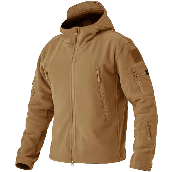 Veste polaire tactique à capuche pour hommes