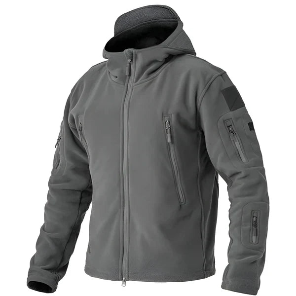 Veste polaire tactique à capuche pour hommes