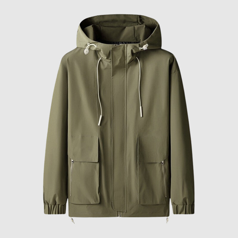 Veste homme Coupe-vent Capuche Fermeture éclair