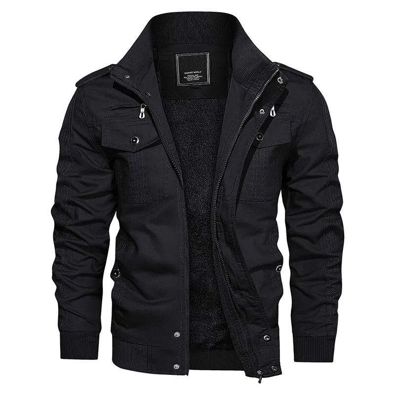 Praktische Herrenjacke Winddicht Outdoor - IdealeKleiden