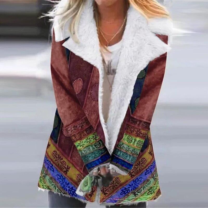 Veste d'hiver femme chaude et élégante