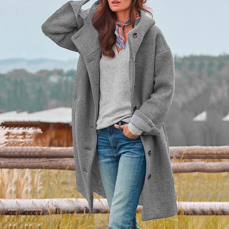 Veste à capuche douillette pour femme