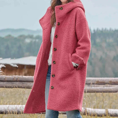Veste à capuche douillette pour femme