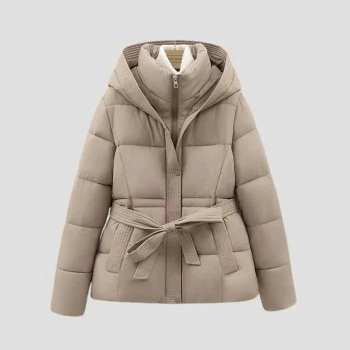 Veste d'hiver avec ceinture coupe moderne pour femme