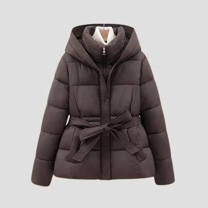 Veste d'hiver avec ceinture coupe moderne pour femme