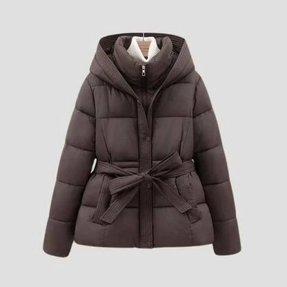 Veste d'hiver avec ceinture coupe moderne pour femme